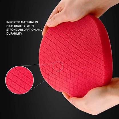 Red T10 Ultra-Fine Finishing Foam Polishing Pad, SPTA 1Pc 7.5 Inch Face for 7 Inch 180mm Backing Plate Compound Buffing Sponge Pads for Car Buffer Polisher Compounding, Polishing and Waxing -FPTSS7R