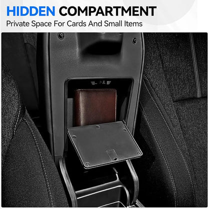 2PCS Center Console Organizer Tray for 2026 2023-2025 Honda Accord Gen 11th Accessories, Armrest Storage Box and Hidden Storage Organizer for Accord LX EX Sport EX-L Sport-L Touring Hybrid & Gas