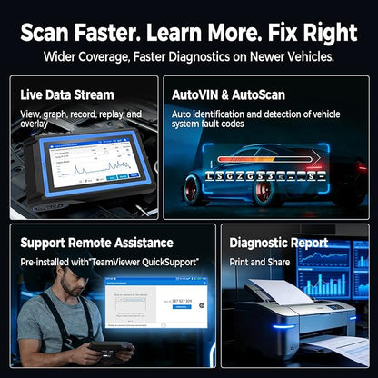 TOPDON VeriDiag X800 BT OBD2 Scanner, 2026 Upgraded Bidirectional Scan Tool with 34 Reset Services, Full System Wireless Automotive Diagnostic Tool, Active Test Scan Tool, 2 Years Free Update