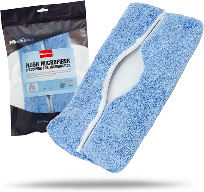 Maxshine Plush Microfiber Replaceable Head Cover for Premium IncrediStick – Scratch-Free Cleaning for Cars, Trucks, Boats & RVs – Car Detailing Accessory