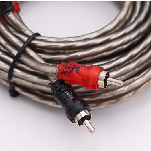 4 Gauge Car Amp Wiring Kit up to 3000W Car Amplifier Installation Wiring Helps You Make Connections and Brings Power to Your Radio, Subwoofers Speakers (4 Gauge)
