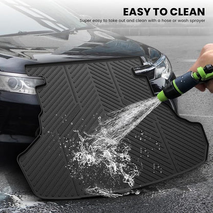 LASFIT Trunk Mat for Toyota Camry 2017 2016 2015(Not Fit Hybrid), Custom Fit TPE All Weather Cargo Mat for Camry 2015-2017 Trunk Liner Rear Cargo Liner, Black