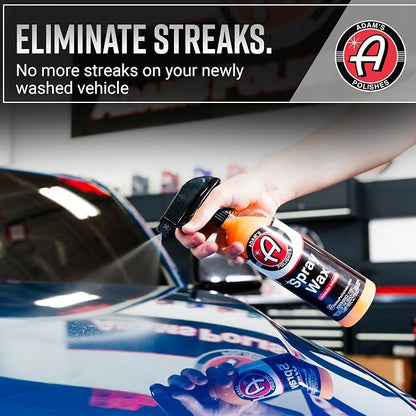 Adam's Polishes Spray Wax Kit - Advanced Carnauba Car Wax | Car Spray Polish | During Car Wash Paste Wax Clay Bar & Buffer Polisher For Ultimate Protection On Paint Wheels Windows | Cleaning Supplies