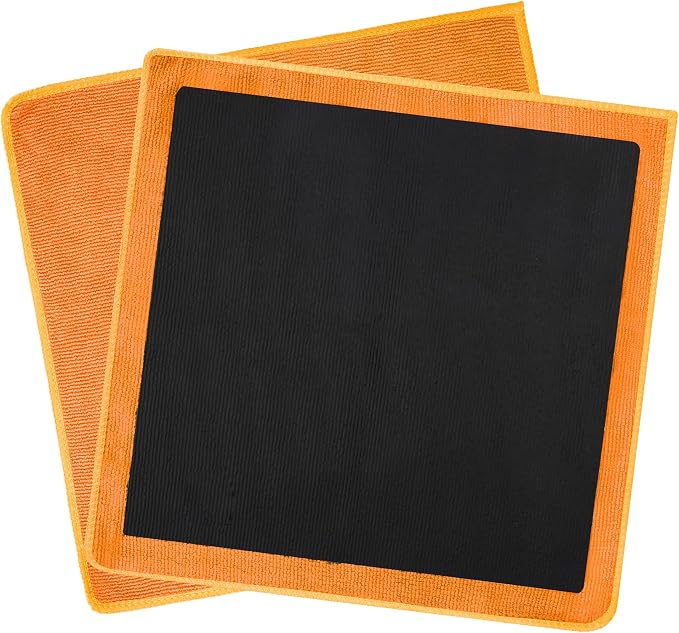 Clay Towel 2 Pack 12 x 12 Inch, Purple Clay Bar Towel for Auto Detailing Microfiber Car Cloth Cleaner Automotive for Car Detailing