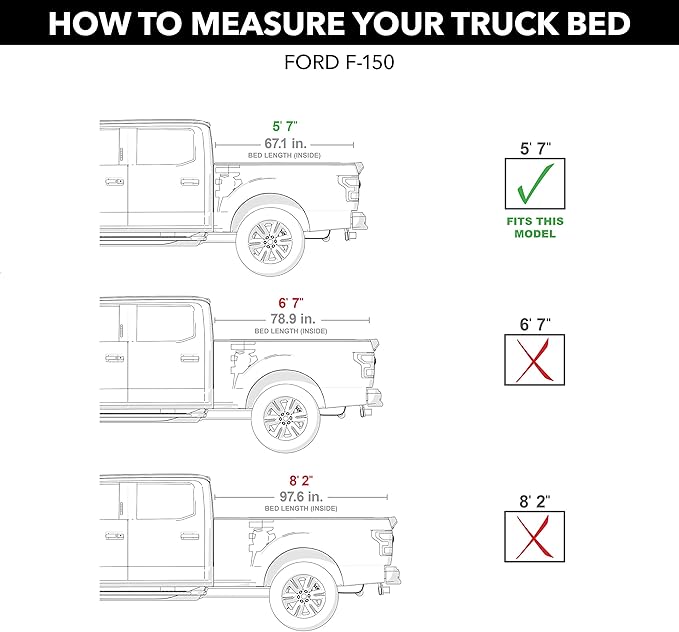 RealTruck BAK BAKFlip F1 Hard Folding Truck Bed Tonneau Cover | 772329 | Fits 2015-2020 Ford F-150 5' 7" Bed (67.1")