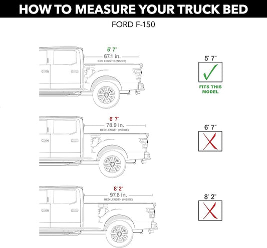 Gator Recoil Retractable Truck Bed Tonneau Cover | G30373 | Fits 2015 - 2020 Ford F-150 (incl. Raptor) 5' 7" Bed (67.1")