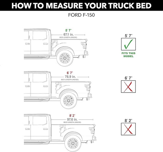 RealTruck BAK Revolver X4s Hard Rolling Truck Bed Tonneau Cover | 80329 | Fits 2015-2020 Ford F-150 5' 7" Bed (67.1")