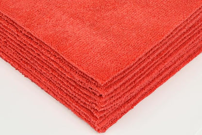 CleanAide Ultrasonic-Cut 300 GSM Microfiber Cleaning Towels, Lint-Free, Scratch-Free, Highly Absorbent, Durable & Reusable with Label-Free Edges for Auto, Home & Commercial Use, 14" x 14", 12-Pack,