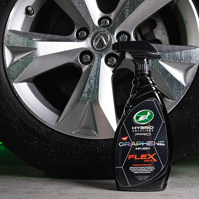 Turtle Wax 53477 Hybrid Solutions Pro Flex Wax, Parent-Pending Graphene Spray Wax, Extreme Gloss and High Shine, Can be Used on All Exterior Surfaces, 23 oz. (Pack of 1)