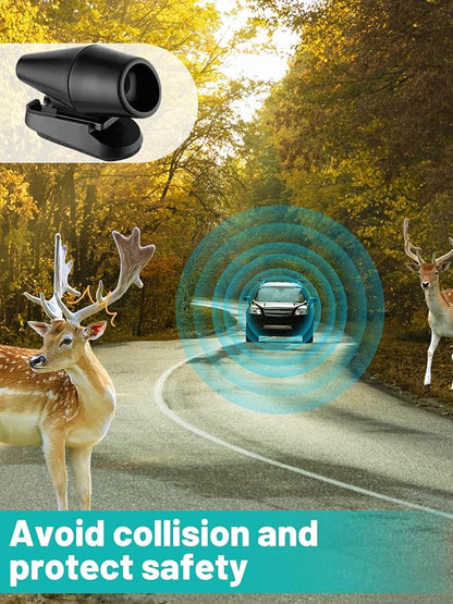 8PCS Wind & Ultrasonic Deer Safe Whistles for Vehicles - Deer Horn with Self-Adhesive Tape, Automotive Safety Kits for Car Avoid Collisions