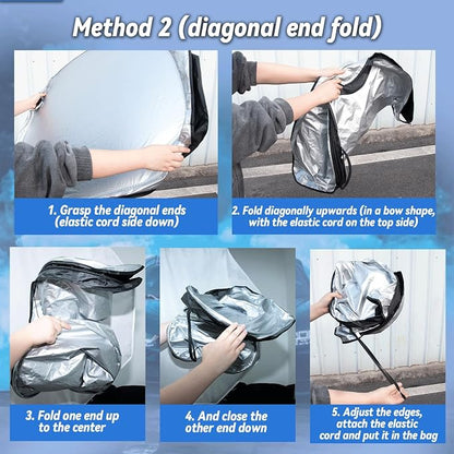 Windshield Sun Shade for Kia Seltos 2021-2025 2026, Car Front Window Sun Visor & Heat Shield Accessories | 240T Sunshade Blocks UV Rays Sheld