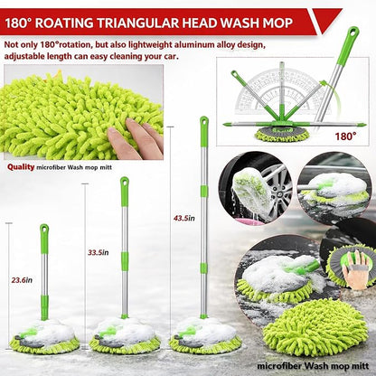 63PCS Car Wash Cleaning Kit,Car Wash Brush with Long Handle,Car Detailing Kit with Foam Gun,Car Cleaning Supplies,Handheld Vacuum, Car Detailing Kit (63PCS)