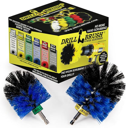 Drill Powered Scrubbing Brush Heads - Professional Boat Detailing Accessories - Aquatic Cleaning Supplies - Tank Scrubbing Brush - Boat Hull Cleaning Tools - Barnacle Busting Brush - Detailing Set