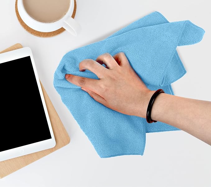 Avalon Towels Microfiber Cleaning Cloths (Value Pack of 36) - Size 16 x 16 Inches, Highly Absorbent Cleaning Rags, Lint Free, Reusable and Washable, Microfiber Towels for Cars