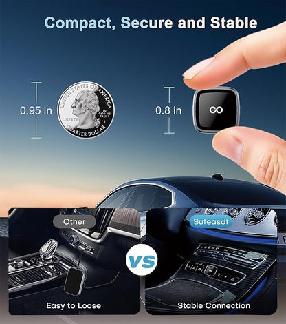 CarPlay Wireless Adapter, Compatible with CarPlay+Android Auto, Plug-and-Play, Mini Wireless CarPlay Adapter,Compatible with Apple iOS 10+ and Wired CarPlay Vehicles Manufactured After 2016.