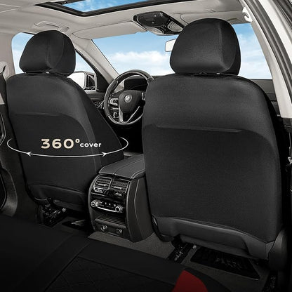 Coverado Car Seat Covers, Seat Covers Full Set, 5 Seats Automotive Seat Cover, Mesh Breathable Seat Protectors, Universal Fit for Most Cars