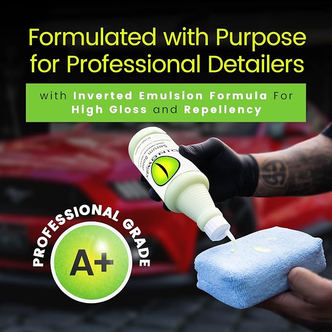 Serum BoostTM, Ceramic Coating Leveler and Polisher for Car Detailing, Car Detailing Supplies, Bamboo Lime Scent, Protect Collection (16 Oz)
