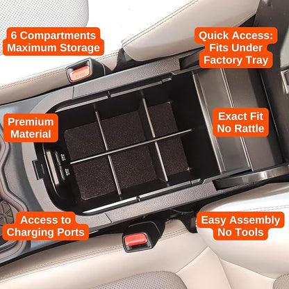Vehicle OCD - Center Console Organizer for Toyota RAV4 (2019-2025) - Made in USA - SLX158