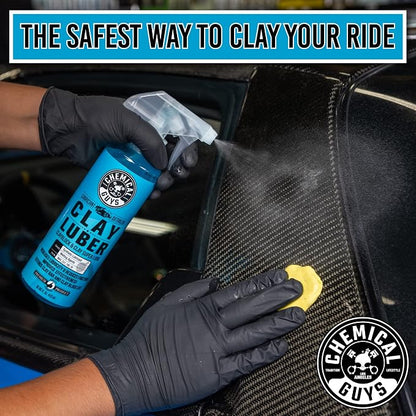 Chemical Guys Luber Synthetic Lubricant and Detailer 2 Pack (2 x 16 Fl. Oz.) - Clay Bar Lubricant and Quick Detailer for Smooth, Glossy Finish (WAC_Cly_100_1602)