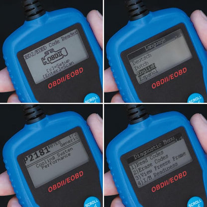 Performance Tool W2976 Universal Multilingual CAN OBDII Scanner Tool (for Check Engine Light, Diagnostics & Emission Readiness Status)