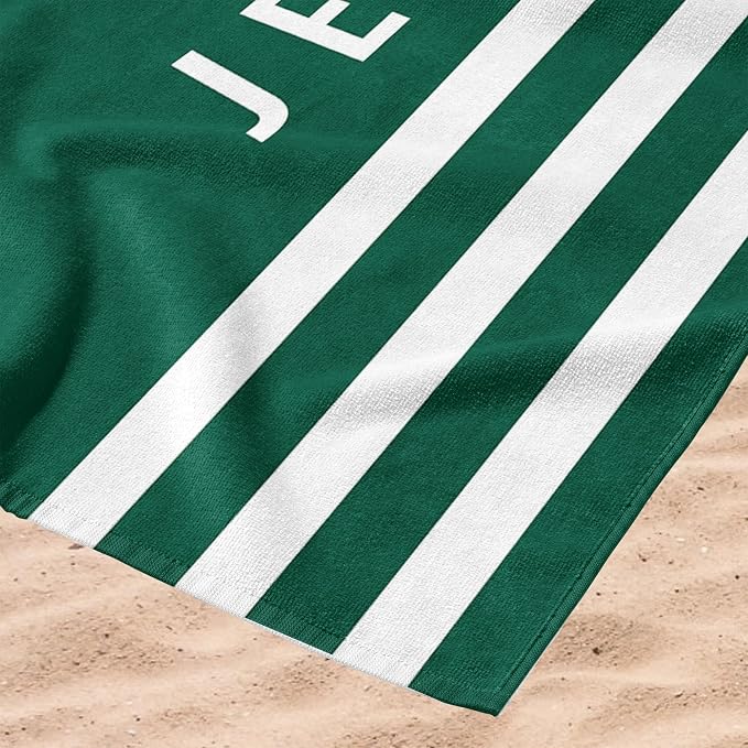 Northwest NFL New York Jets Unisex-Adult Beach Towel, 30" x 60", Stripes