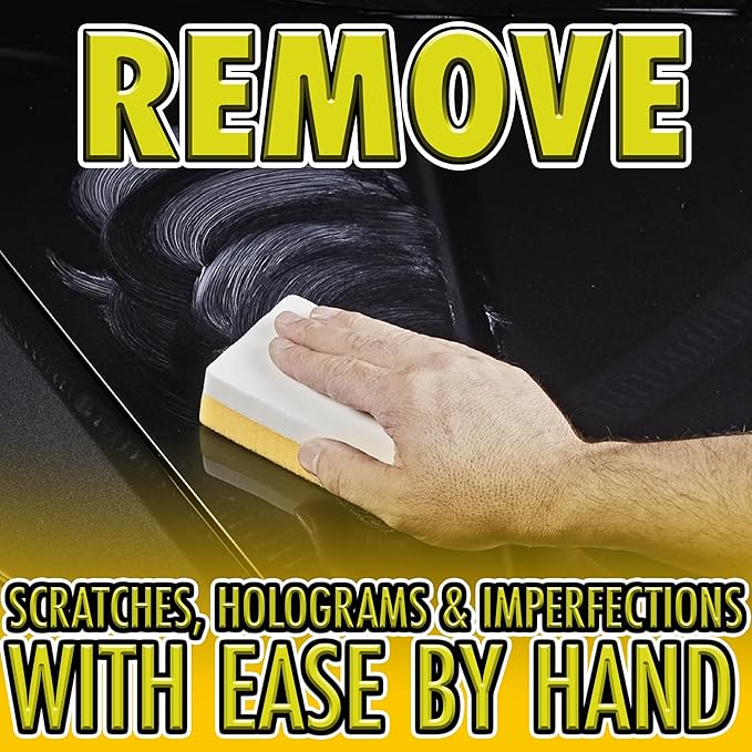 SONAX Application Sponge 417300 | Dual-Sided Detailing Applicator for Wax, Sealant, Polish & Tire Gel | Durable Foam with Ergonomic Grip | Ideal for Paint, Trim, Rubber & Plastics | 4” x 5”