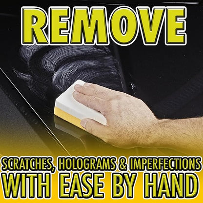 SONAX Application Sponge 417300 | Dual-Sided Detailing Applicator for Wax, Sealant, Polish & Tire Gel | Durable Foam with Ergonomic Grip | Ideal for Paint, Trim, Rubber & Plastics | 4” x 5”