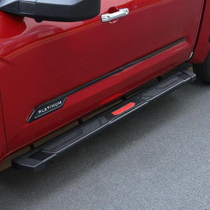COMNOVA Running Boards Compatible with 2007-2018 Silverado/GMC Sierra 1500 2500HD 3500HD Crew Cab, 2019 Silverado/Sierra 2500HD 3500HD Crew Cab. 6 Inch Side Step Step Bars Black Carbon Steel.