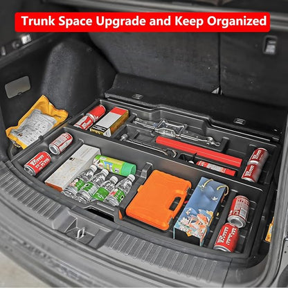 2023-2026 Honda CR-V Trunk Organizer, SUV Insert Cargo Rear Hatch Storage Box fits CRV EX LX EX-L Turbo Sport Under Cargo Floor Storage Bins