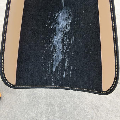 CAR PASS Waterproof Universal Fit Car Floor Mats, Car Mats Fit for SUV,Vans,sedans, Trucks,Set of 4pcs Car Carpet with Driver Heel Pad (Beige)