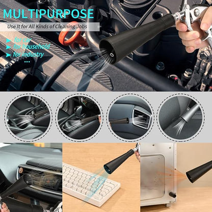 GOCCIDA Air Blower Gun Interior Car Detailing Tools for Car Dry Cleaning with Nozzle and Dusting Brush (HCL-15-1)