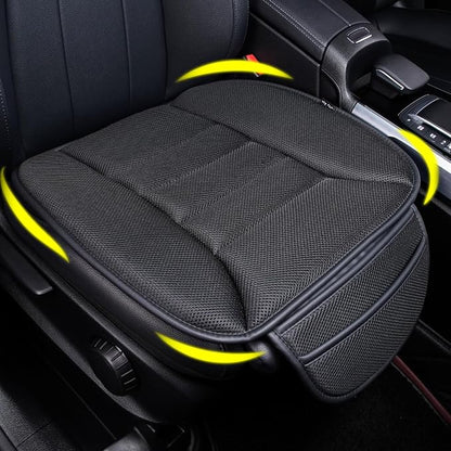 Lofty Aim Premium Car Seat Cushion, Driver Cushion with Comfort Memory Foam & Non-Slip Rubber Bottom, Car Seat Pad Works with 95% of Vehicles and Office Chair or Home (4D Mesh - Black)