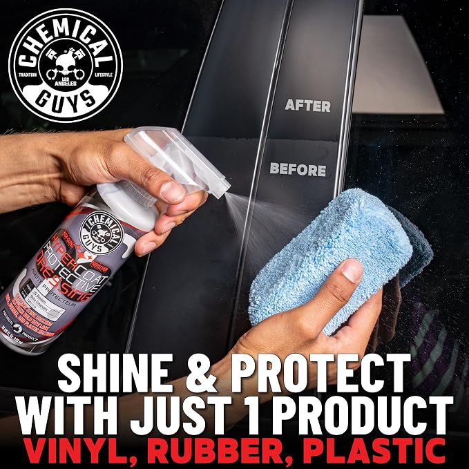 Chemical Guys G6 HyperCoat High Gloss Protectant Dressing, For Vinyl, Rubber, Plastic, Tires and Trim, Gloss Dressing Restores Shine & Protection for Cars, Trucks, Motorcycles, SUVs and RVs, 16 oz