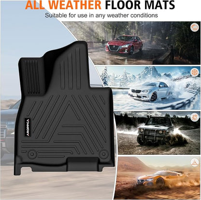 All Weather Car Floor Mats Cargo Liner with Backrest Mat for 2026 Hyundai Palisade 7&8 Seats Hybrid, TPE Rubber Liners Full Set Automotive Mats for 2026 Hyundai Palisade Accessories