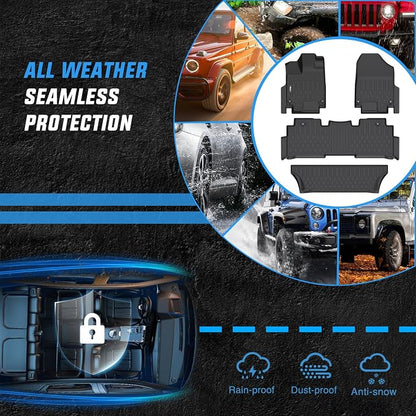 Nilight TPE Floor Mats for Honda Odyssey 2018 2019 2020 2021 2022 2023 2024 2025 2026 All Weather Custom Fit Heavy Duty Floor Liners