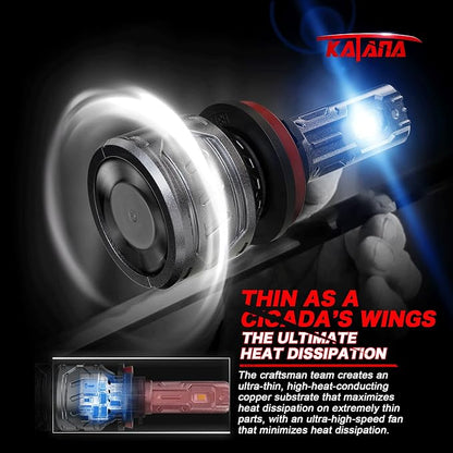 KATANA Fog Light Bulb 400% Brightness 6500K Plug and Play of 2