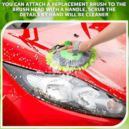 Layhit 5 Pcs Car Wash Mitt Set, Brush Not Included, Microfiber Mitt Cleaning Car Truck Washing Tools Kit RV Pickup Chenille Scratch Replacement (Multicolor)