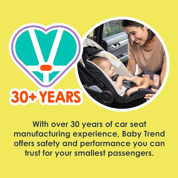 Baby Trend EZ-Lift™ PRO Infant Car Seat, Dash Tan – Lightweight Premium Carry, Plush Infant Cushioning, Adjustable Harness Support