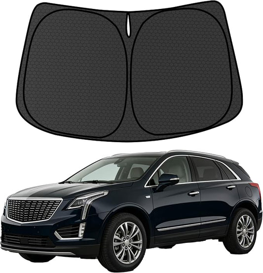 XT5 Customized Windshield Sun Shade for 2017 2018 2019 2020 2021 2022 2023 2024 2025 2026 XT5 Front Window Sunshade Visor Protector Foldable Blocks UV Rays Keep Car Cooler Accessories
