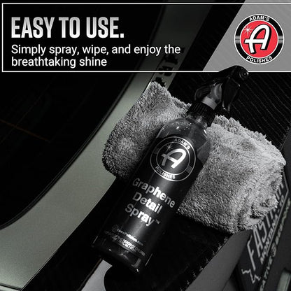 Adam's Polishes Graphene Detail Spray (Gallon) - Extend Protection of Waxes, Sealants, & Coatings | Waterless Detailer Spray For Car Detailing | Clay Bar, Drying Aid, Add Ceramic Graphene Protection