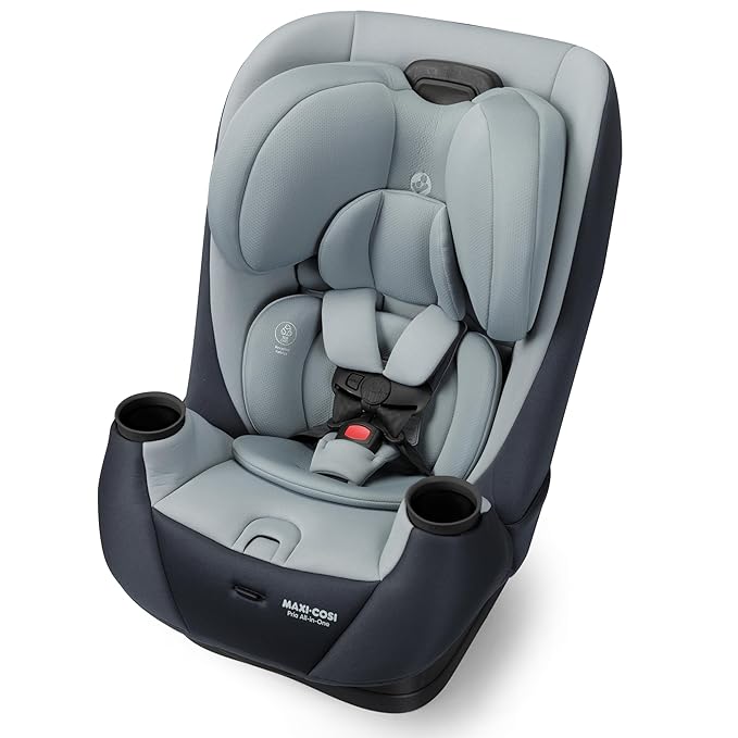 Maxi-Cosi Pria All-in-One Convertible Car Seat, Infant to Toddler Car Seat, Easy-Install Harness, Machine-Washable Cover, 5-100 lbs, Seascape