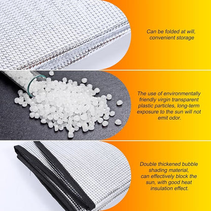 Windshield Sun Shade Compatible with Mercedes-Benz S-Class 2021-2025 Foldable Front Windshield Sunshade Protector, Block UV Rays Keep Your Car Cooler