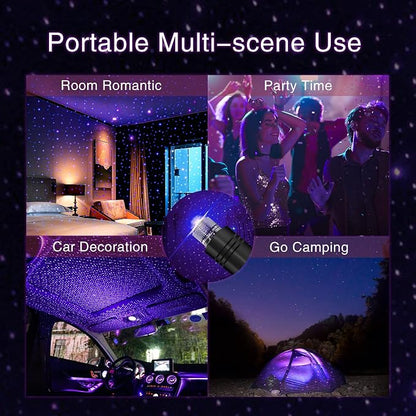 Star Projector Night Light, Car Accessories for Women and Men, Romantic Car Led Lights Interior, Adjustable Interior Car Lights, Roof, Bedroom, Decor, Room Decor, Home Decor, Plug and Play