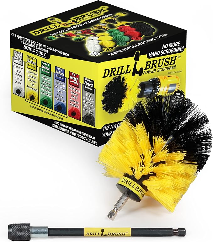 Cleaning Supplies - Bathroom Accessories - Shower Cleaner Brush - Bath Mat Hair Lifter - Shower Curtain Scrubber - Cleaning Scrub Brush - Tile Grout Cleaner - Bathtub Brush - Home Tile Cleaning Brush