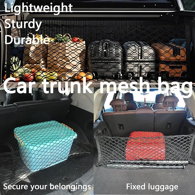 Truck Bed Cargo Net, Storage Elastic Mesh Net（35.4 * 15.7In）