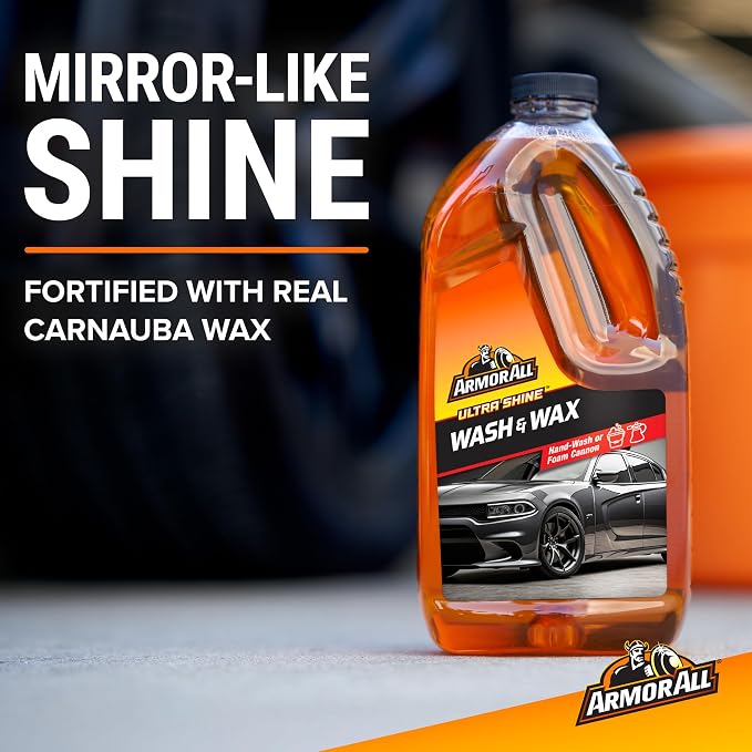 Armor All Ultra Shine Car Wash and Wax, Cleaning for Cars, Truck, Motorcycle, 64 Fl Oz, 4 Pack, 10346