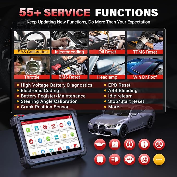 Launch X431 PRO3 APEX OBD2 Scanner 2026 Upgraded Screen, Wireless Diagnostic Scan Tool with DBScar VII, OEM Topology Mapping, ECU Code, CANFD DoIP, 55+ Services, AutoAuth FCA SGW,10.1 Inch