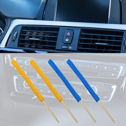 AUEAR, 8 Pack Microfiber Detail Duster Sticks Crevice Cleaning Tool for Home Car The Smallest Spaces