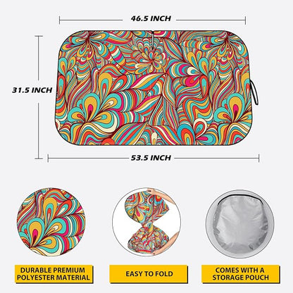 Windshield Sun Shade - Car Windshield Sun Shade for UV Protecion Heat Reduction 2026 Sun Visor for Car Interior (55"x31.5")