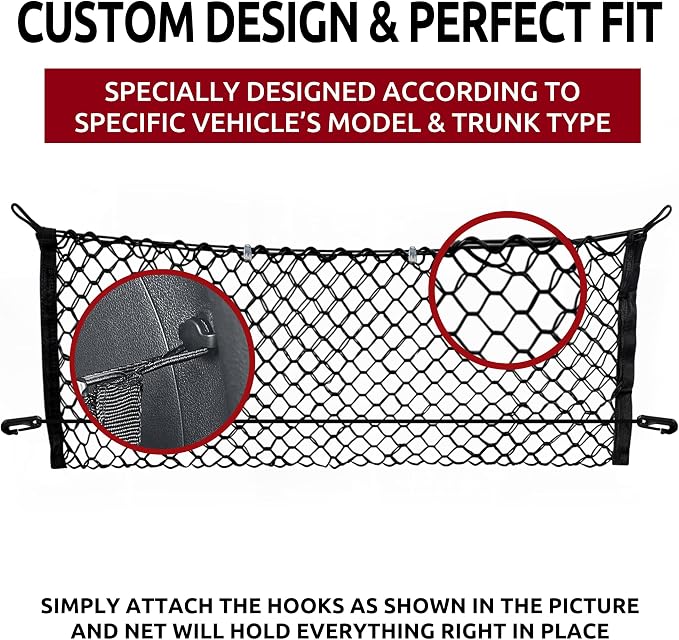 Trunknets Inc Envelope Style Trunk Cargo Net for Hyundai Tucson 2015 2016 2017 2018 2019 2020 2021 New